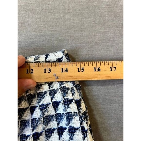 Loft Skirt Womens 2‎ Black White Check  Rear Zip Pencil Ladies. - Picture 7 of 9